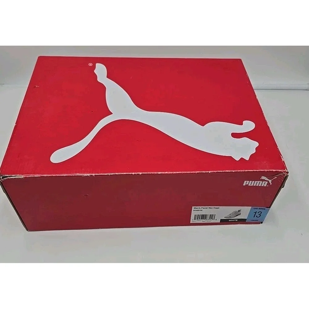 Puma Pacer Net‎ Cage Soft Foam Sneakers - White 13 Active Mens Outdoors Running